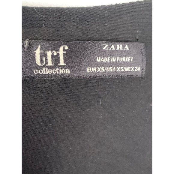 ZARA TRAFALUC Brown Snakeskin Print Button-Up Front Long Sleeve Mini Dress XS - Picture 9 of 9